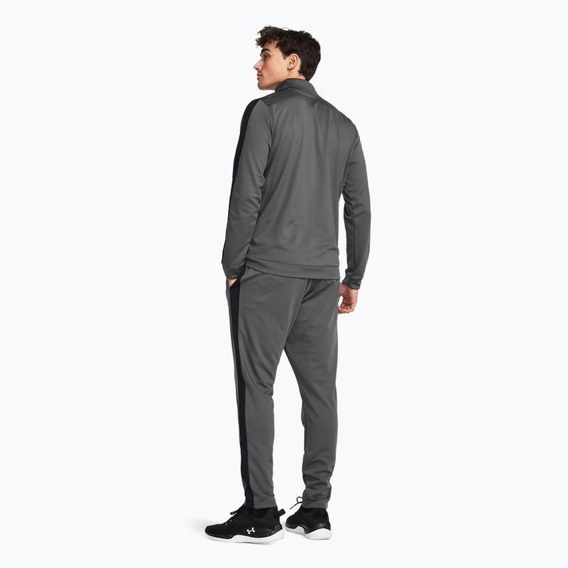 Under Armour UA Knit Track Suit castlerock/μαύρη ανδρική φόρμα γυμναστικής 2