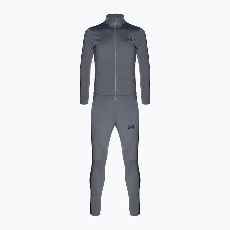 Under Armour UA Knit Track Suit castlerock/μαύρη ανδρική φόρμα γυμναστικής 5