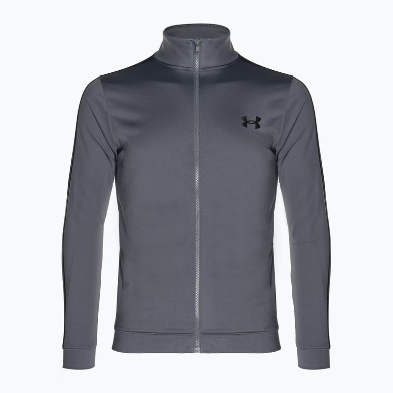 Under Armour UA Knit Track Suit castlerock/μαύρη ανδρική φόρμα γυμναστικής 7