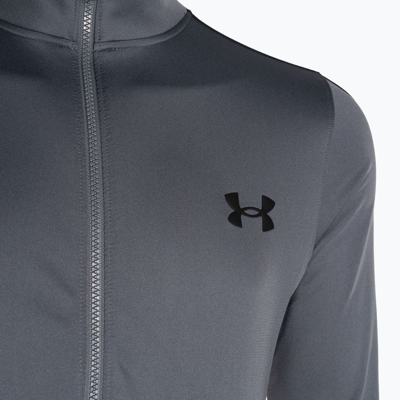 Under Armour UA Knit Track Suit castlerock/μαύρη ανδρική φόρμα γυμναστικής 9