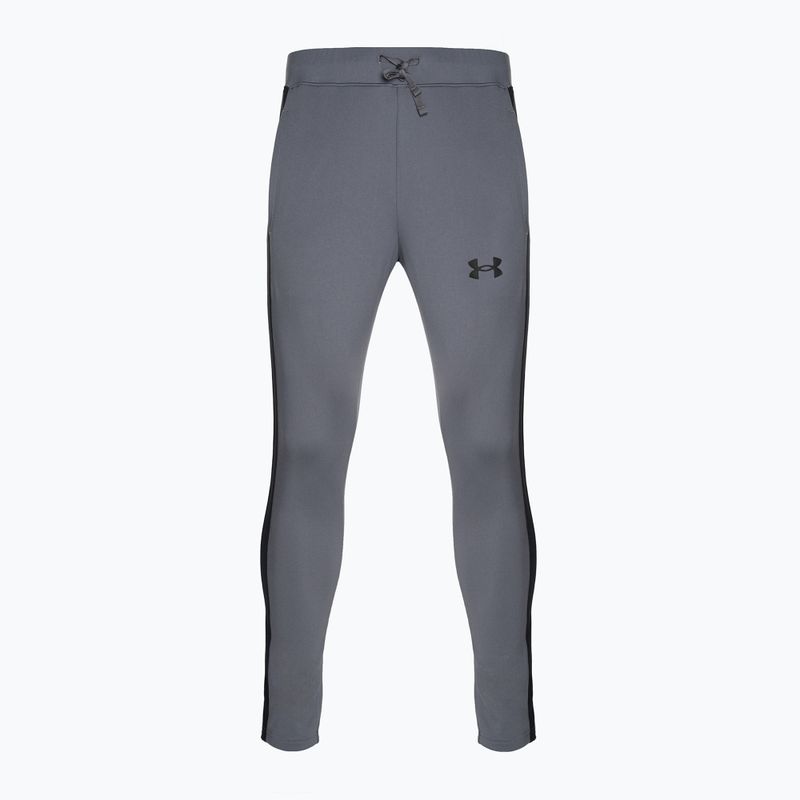 Under Armour UA Knit Track Suit castlerock/μαύρη ανδρική φόρμα γυμναστικής 11