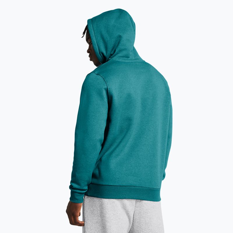 Ανδρικό φούτερ Under Armour Essential Fleece Hoodie circuit teal light heather/circuit teal 2