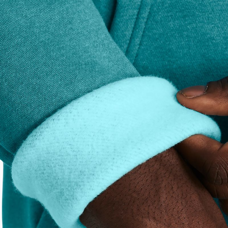 Ανδρικό φούτερ Under Armour Essential Fleece Hoodie circuit teal light heather/circuit teal 4