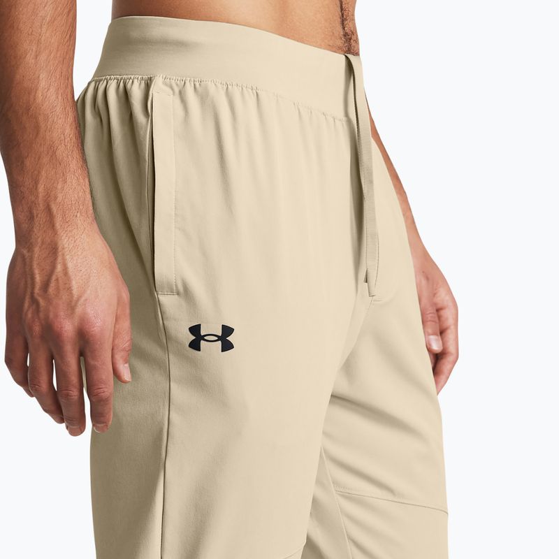 Ανδρικό Under Armour Stretch Woven Joggers χακί βάση/μαύρο παντελόνι 4