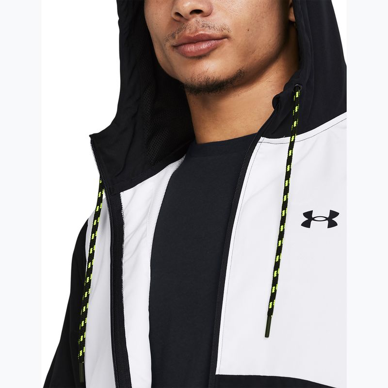 Ανδρικό μπουφάν προπόνησης Under Armour Legacy Windbreaker black/high-vis yellow/black 3