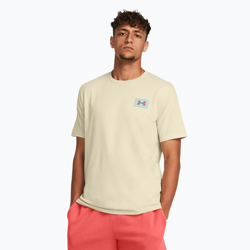 Ανδρικό μπλουζάκι Under Armour Colorblock Logo LC silt/coho T-shirt