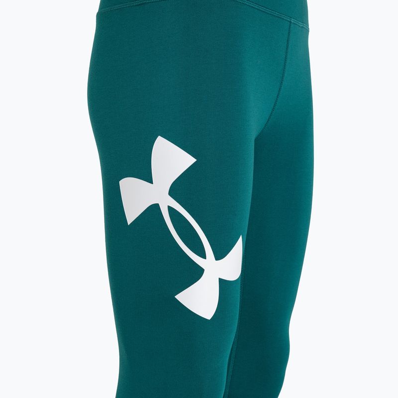 Under Armour Campus hydro πετρόλ/λευκό γυναικείο κολάν 7