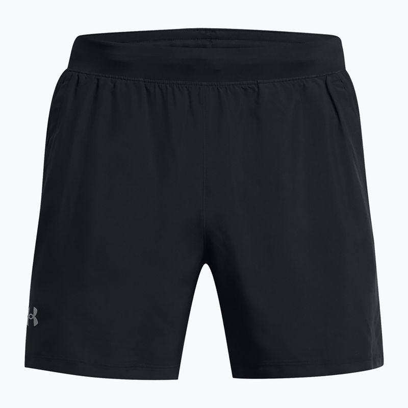 Under Armour Launch 5" ανδρικό σορτς για τρέξιμο μαύρο/μαύρο/ανακλαστικό