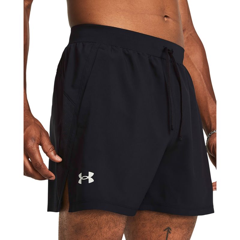 Ανδρικό σορτς τρεξίματος Under Armour Lanch 5" Χωρίς επένδυση μαύρο / μαύρο / αντανακλαστικό 4