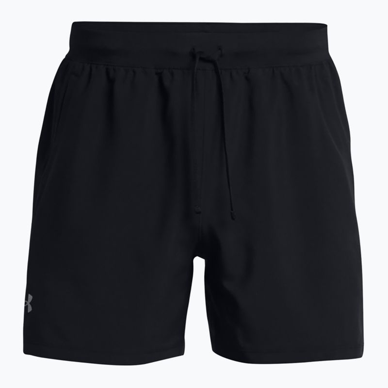 Ανδρικό σορτς τρεξίματος Under Armour Lanch 5" Χωρίς επένδυση μαύρο / μαύρο / αντανακλαστικό 6