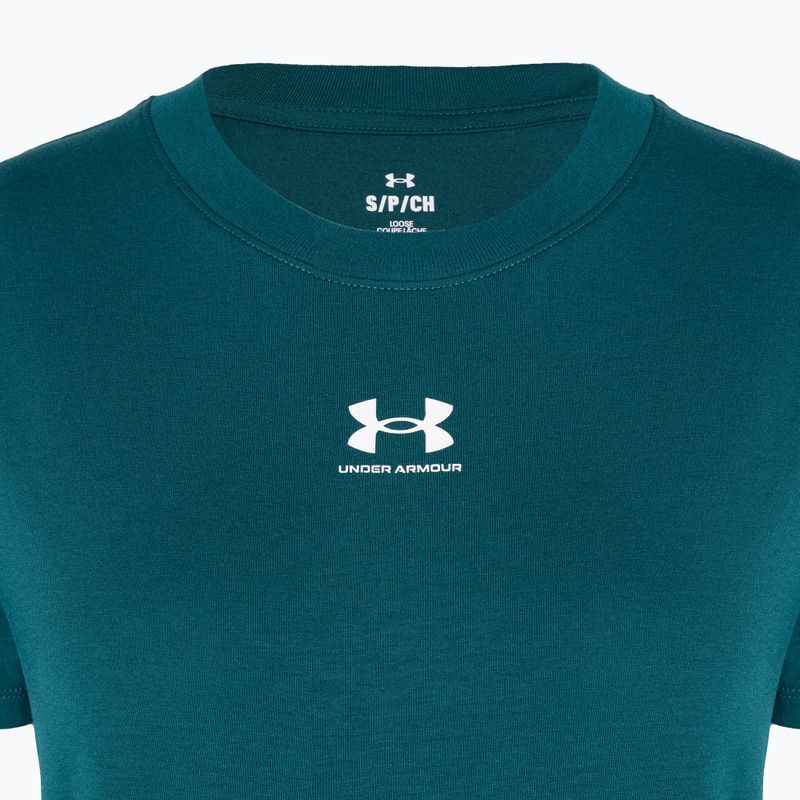 Under Armour Off Campus Core hydro teal/λευκό γυναικείο μπλουζάκι προπόνησης 5