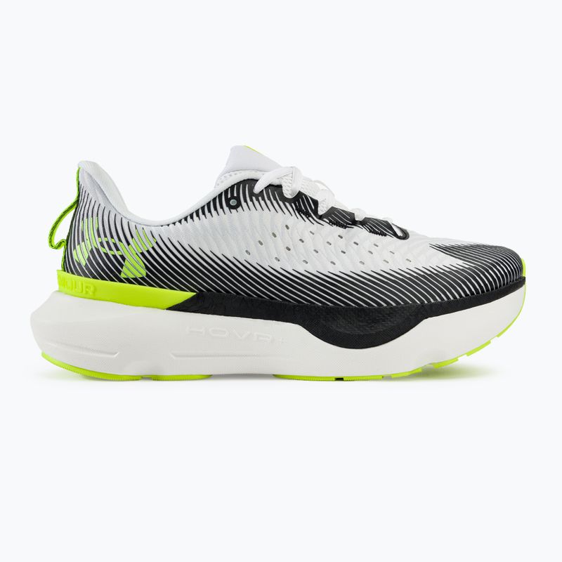 Under Armour Infinite Pro ανδρικά παπούτσια για τρέξιμο λευκό/μαύρο/κίτρινο υψηλής ορατότητας 2