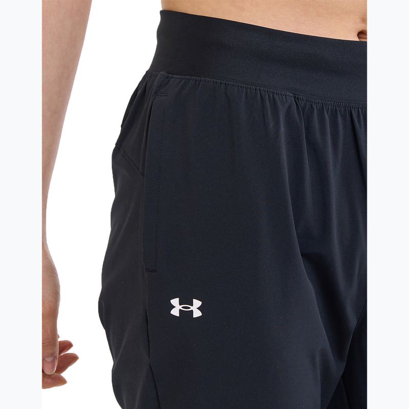 Γυναικείο παντελόνι προπόνησης Under Armour Sport High Rise Woven μαύρο/λευκό 5