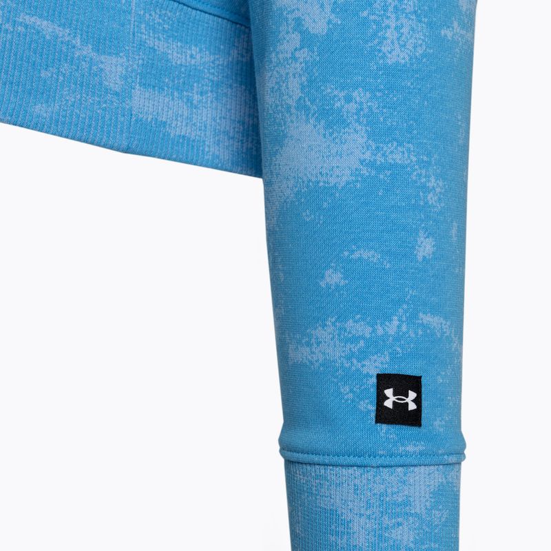 Under Armour Project Rock Underground Terry HD γυναικείο μπλουζάκι προπόνησης viral blue/phoenix fire/white 6