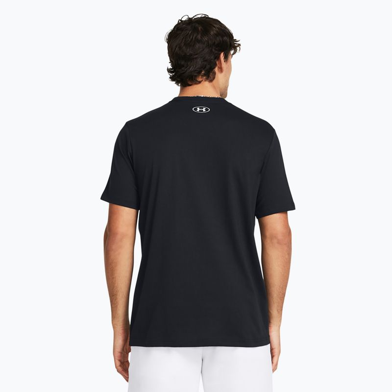 Ανδρικό t-shirt Under Armour Sportstyle Logo Update μαύρο/λευκό 2