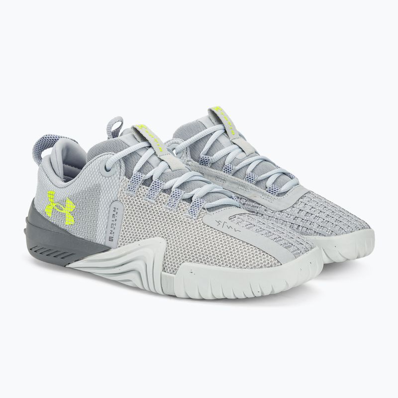 Under Armour ανδρικά παπούτσια προπόνησης TriBase Reign 6 mod gray/starlight/high vis yellow 4