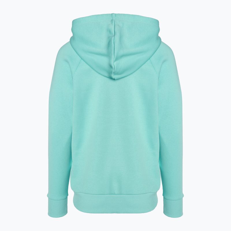 Γυναικείο φούτερ Under Armour Rival Fleece Big Logo Hoody radial turquoise/white 5