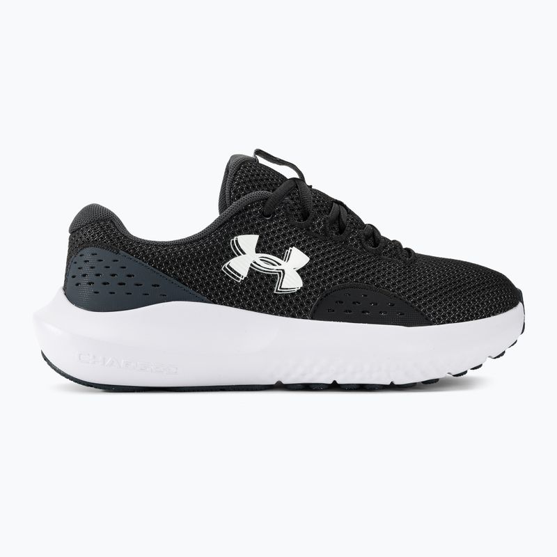 Under Armour Charged Surge 4 μαύρα/ανθρακί/λευκά γυναικεία παπούτσια για τρέξιμο 3