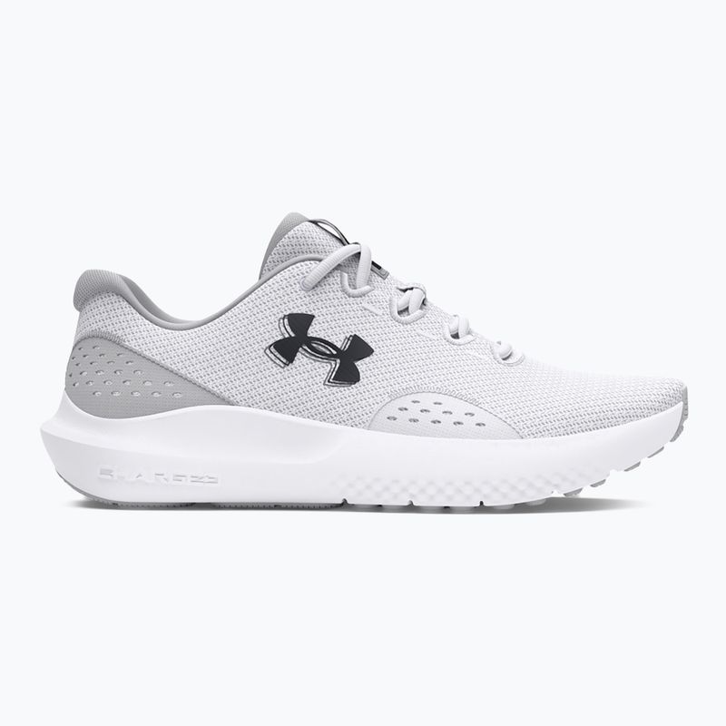 Under Armour Charged Surge 4 λευκό/halo γκρι/μαύρο ανδρικά παπούτσια για τρέξιμο