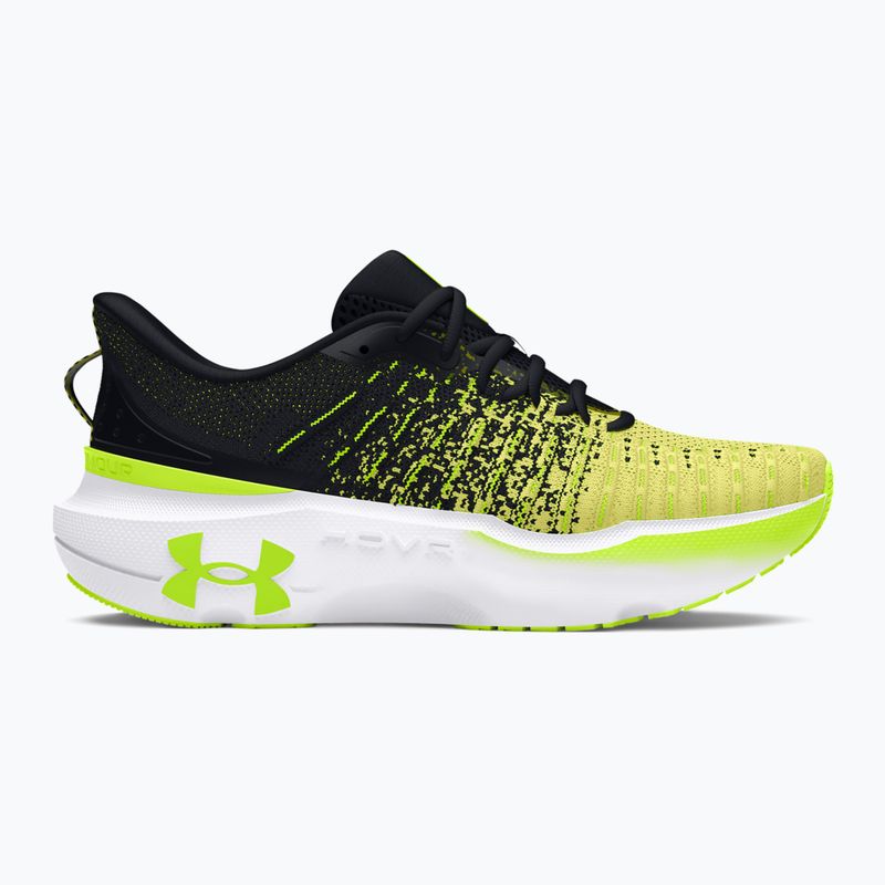 Under Armour Infinite Elite γυναικεία παπούτσια για τρέξιμο μαύρο/ηχοκίτρινο/κίτρινο υψηλής ορατότητας 8