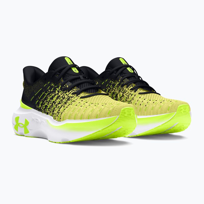 Under Armour Infinite Elite γυναικεία παπούτσια για τρέξιμο μαύρο/ηχοκίτρινο/κίτρινο υψηλής ορατότητας 9