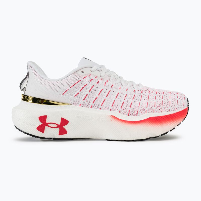 Under Armour Infinite Elite γυναικεία παπούτσια τρεξίματος λευκό/μαύρο/μεταλλικό χρυσό 2