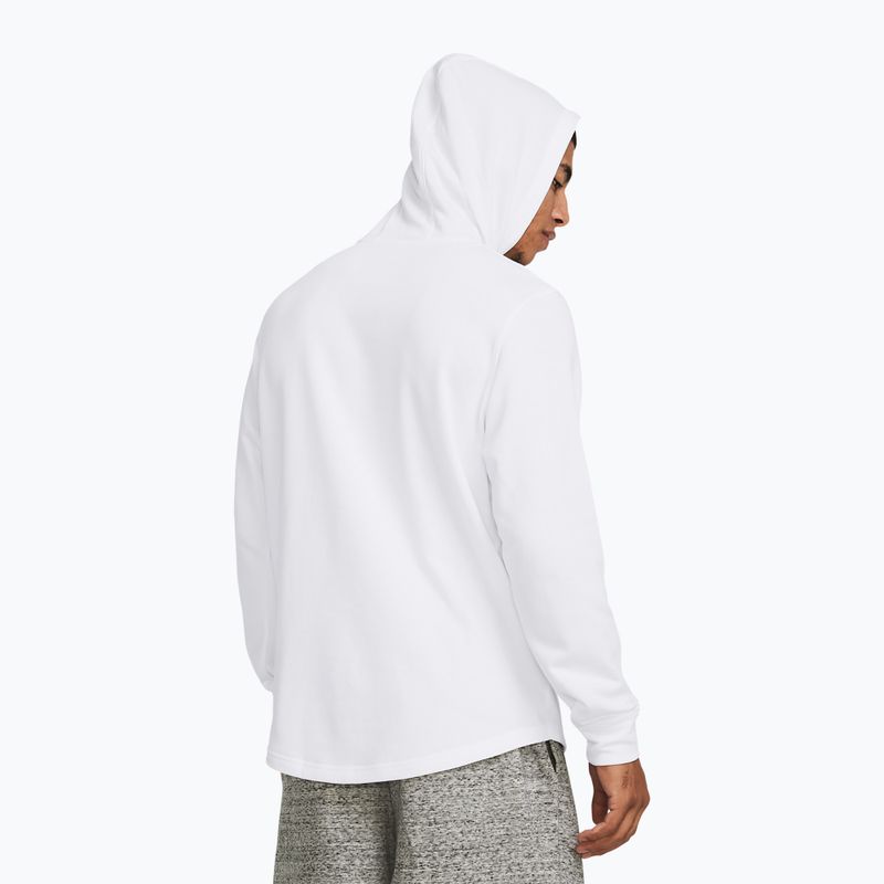 Ανδρικό φούτερ Under Armour Rival Terry Graphic Hood white/black 2