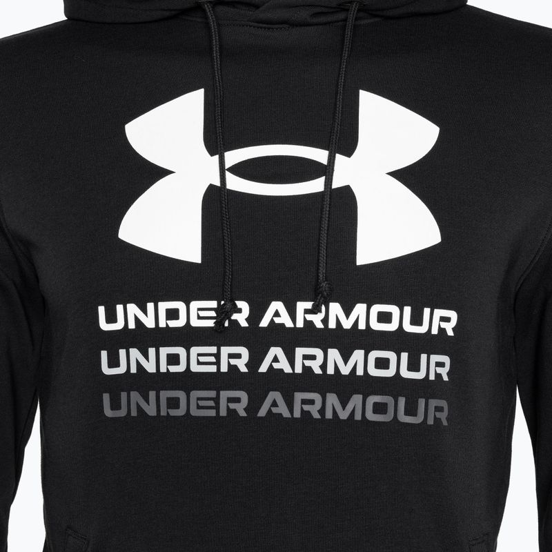 Ανδρικό φούτερ Under Armour Rival Terry Graphic Hood black/castlerock 3