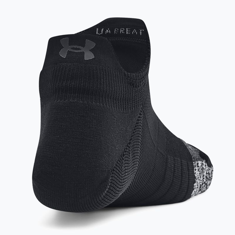 Under Armour Breathe NS Tab 3 Pack γυναικείες κάλτσες προπόνησης μαύρες/μαύρες/τζέιτ γκρι 3