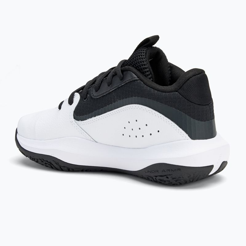 Under Armour GS Lockdown 7 παιδικά παπούτσια μπάσκετ λευκό/μαύρο/μαύρο 3