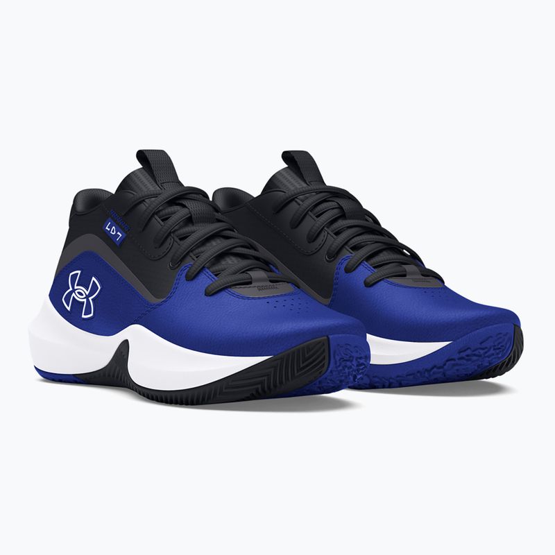 Under Armour GS Lockdown 7 παιδικά παπούτσια μπάσκετ team royal/μαύρο/λευκό 3