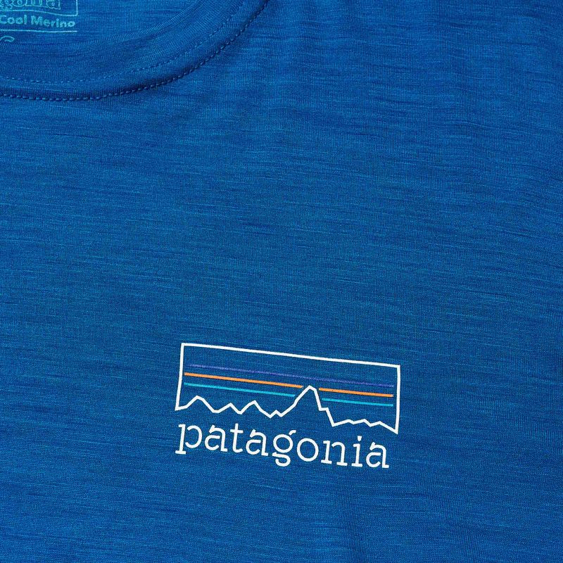 Γυναικείο μακρυμάνικο Patagonia Cap Cool Merino Blend Graphic fitz roy strata/endless blue 5