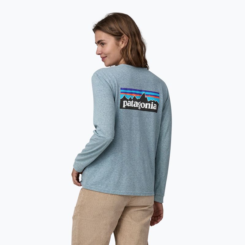 Γυναικείο Patagonia P-6 Logo Responsibili-Tee thermal μπλε μακρυμάνικο 3