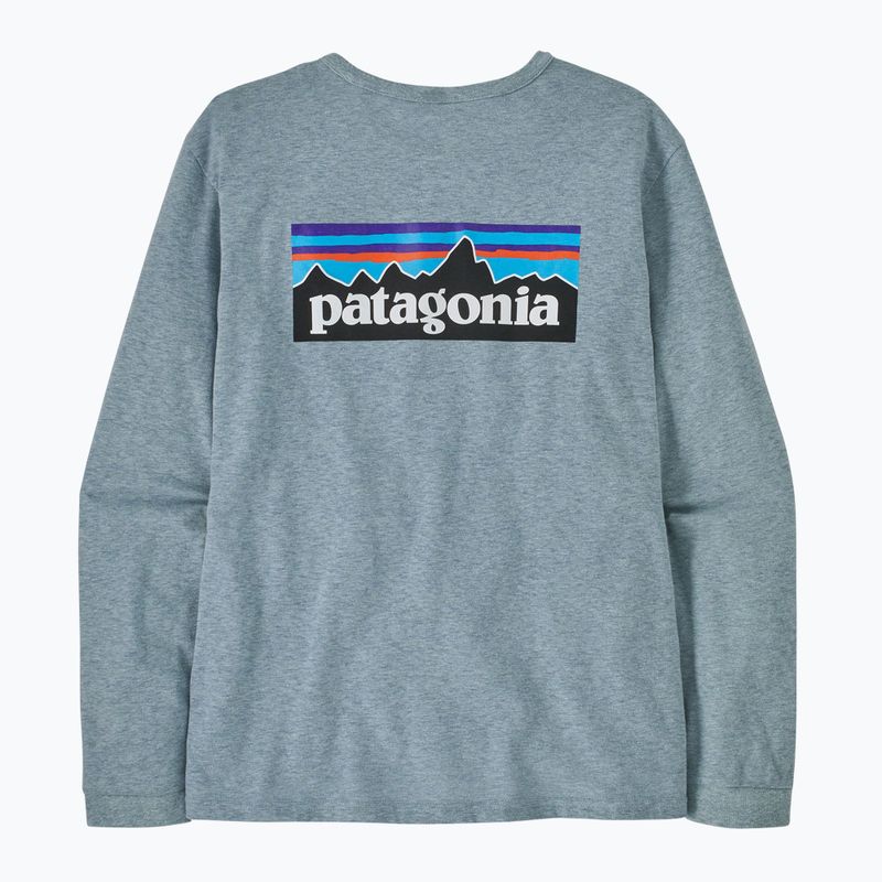 Γυναικείο Patagonia P-6 Logo Responsibili-Tee thermal μπλε μακρυμάνικο 4