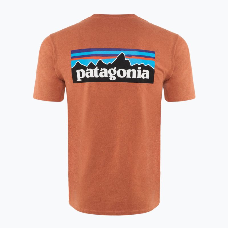 Ανδρικό Patagonia P-6 Logo Responsibili-Tee trekking shirt redtall rust 2