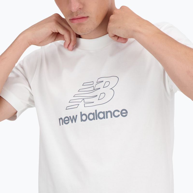 Ανδρική μπλούζα New Balance Graphic V Flying white 4