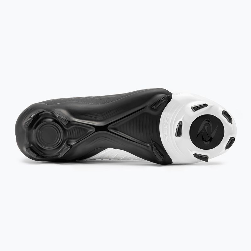 Nike Phantom GX II Academy FG/MG μπότες ποδοσφαίρου λευκό / μεταλλικό χρυσό νόμισμα / μαύρο 4