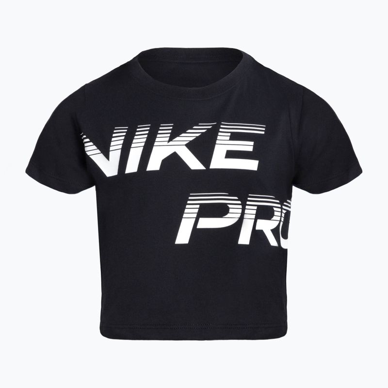 Nike Pro Dri-Fit Cropped παιδικό t-shirt μαύρο