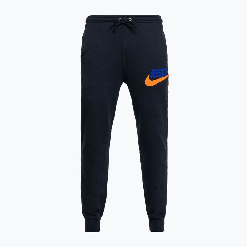 Ανδρικό παντελόνι Nike Club Fleece Joggers black/black/safety orange