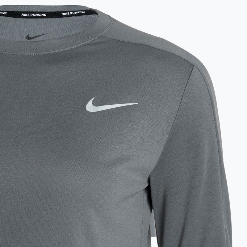 Γυναικείο μακρυμάνικο τρέξιμο Nike Dri-Fit Crew-Neck smoke grey 3