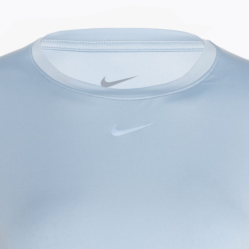 Γυναικεία αθλητική μπλούζα Nike One Classic Dri-Fit light armory blue/μαύρο 3