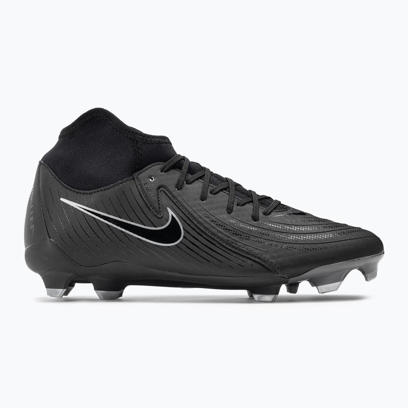 Nike Phantom Luna II Academy FG/MG ποδοσφαιρικά παπούτσια μαύρο / μαύρο 2