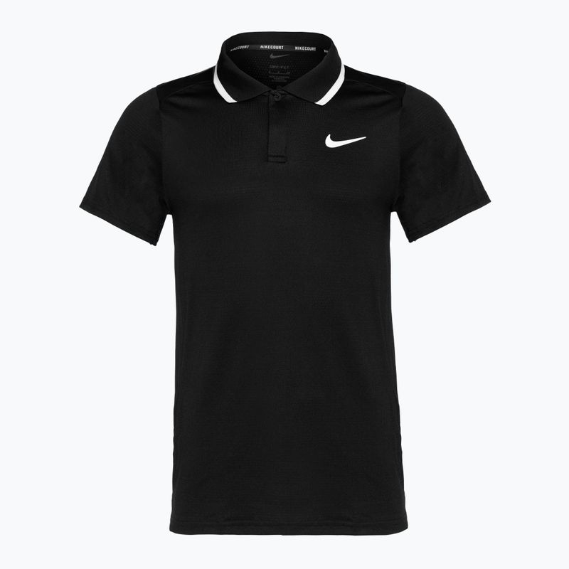 Ανδρικό μπλουζάκι polo τένιςNike Court Dri-Fit Advantage black/white