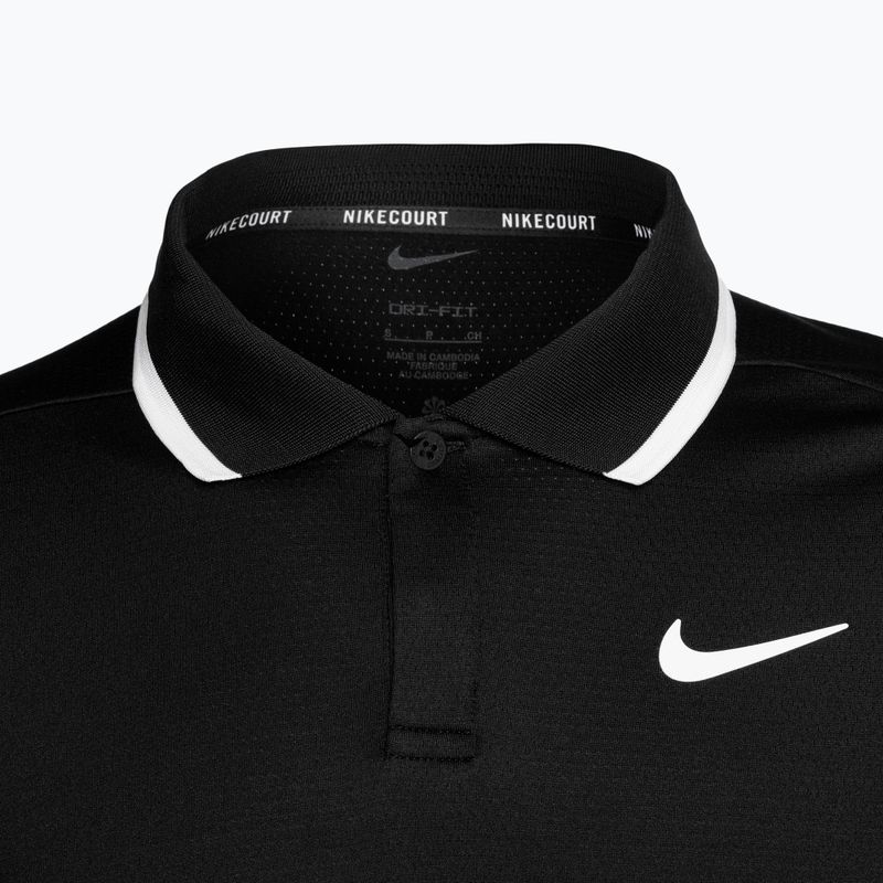 Ανδρικό μπλουζάκι polo τένιςNike Court Dri-Fit Advantage black/white 3