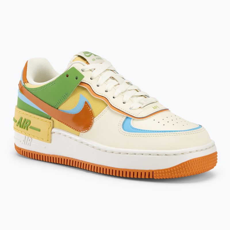 Nike Air Force 1 Shadow γυναικεία παπούτσια γάλα καρύδας/μπλε του Υδροχόου/κρόνος