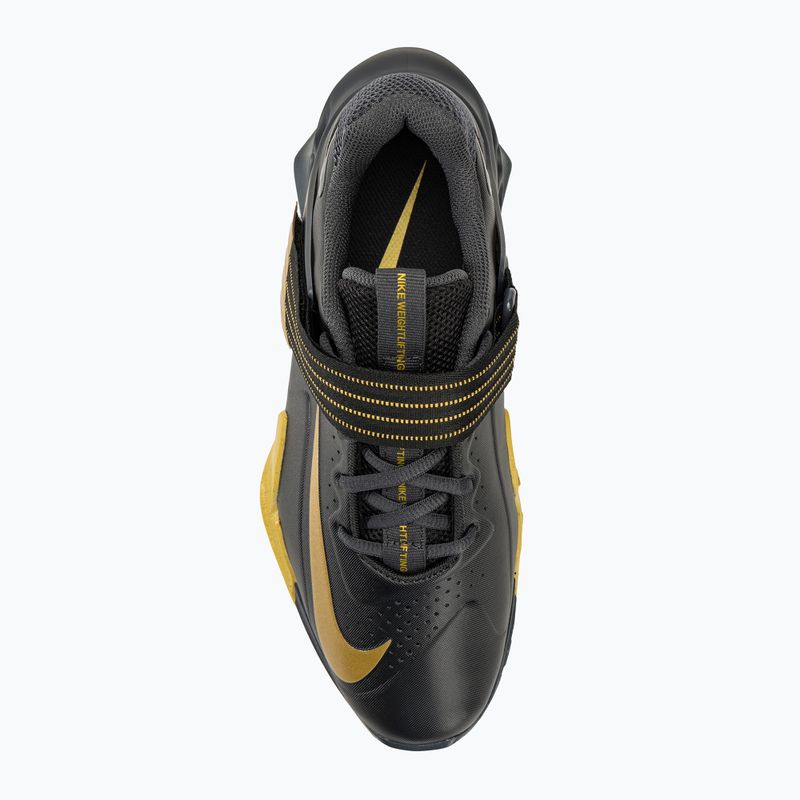 Παπούτσια άρσης βαρών Nike Savaleos black/met gold antgracite infinite gold 5