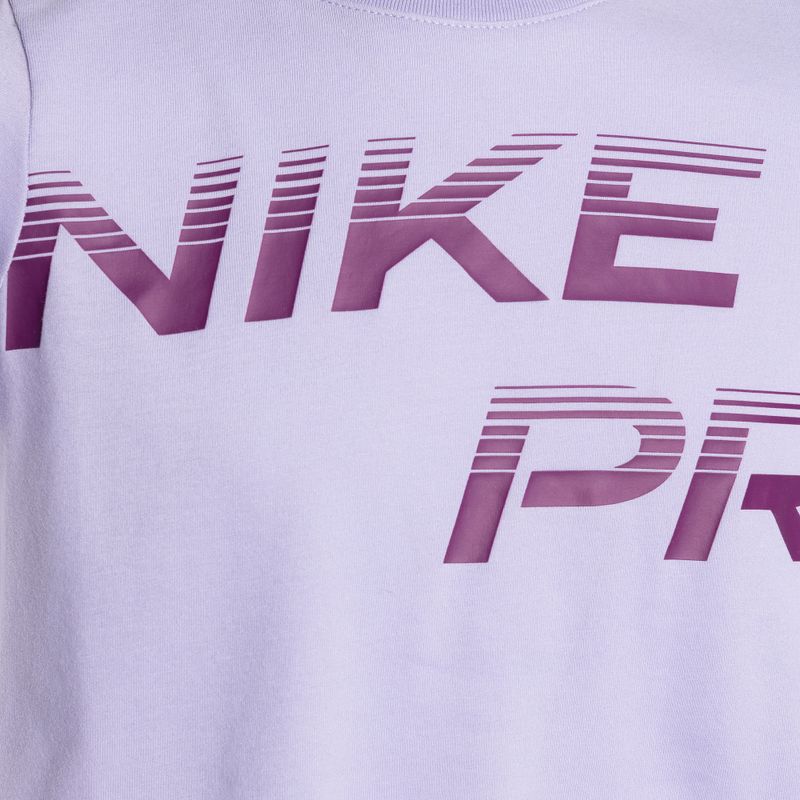 Nike Pro Dri-Fit Cropped παιδικό t-shirt με ορτανσίες 3