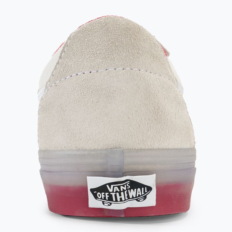 Vans SK8-Low λευκά/κόκκινα παπούτσια 6