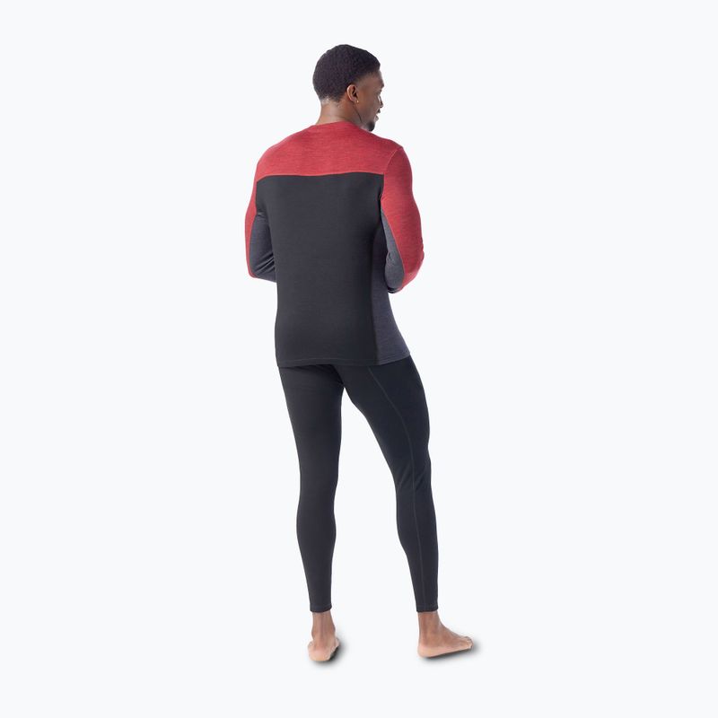 Ανδρικό Smartwool Classic Thermal Merino Base Layer Colorblock Crew μαύρο 2