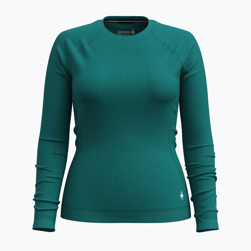 Γυναικείο Smartwool Merino 250 Baselayer Crew Boxed θερμικό μακρυμάνικο σμαραγδένιο πράσινο 3